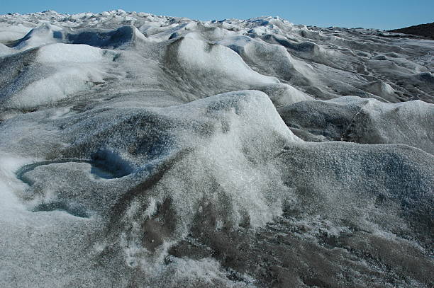Icecap, near Kangerlussuaq, Greenland stock photo