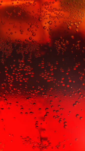 Iced coke close up stock photo