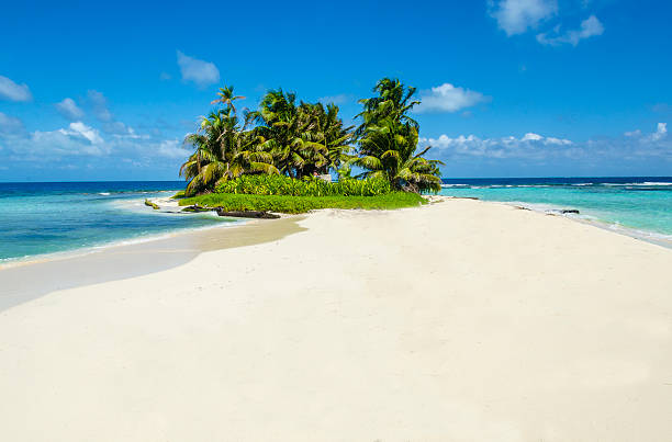 Idyllic tropical island stock photo
