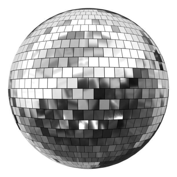 3D illustration of a mirror ball 3D illustration of a mirror ball disco ball stock pictures, royalty-free photos & images