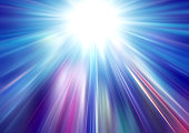 istock Illustration of colorful rays spreading radially 1357407851