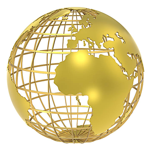 Royalty Free Gold Globe Pictures, Images and Stock Photos - iStock