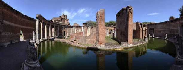 Impressive ruins from Roman Empire stock photo
