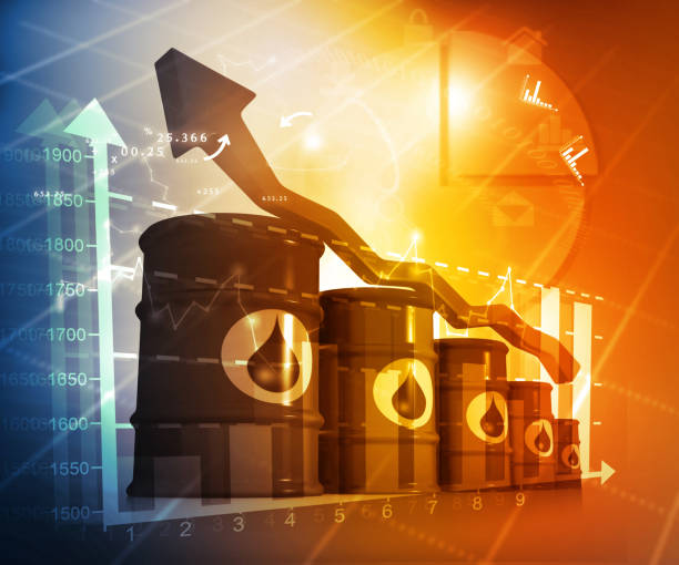 Increasing oil price Increasing oil price , high price of oil, growing arrow graph oil market  stock pictures, royalty-free photos & images