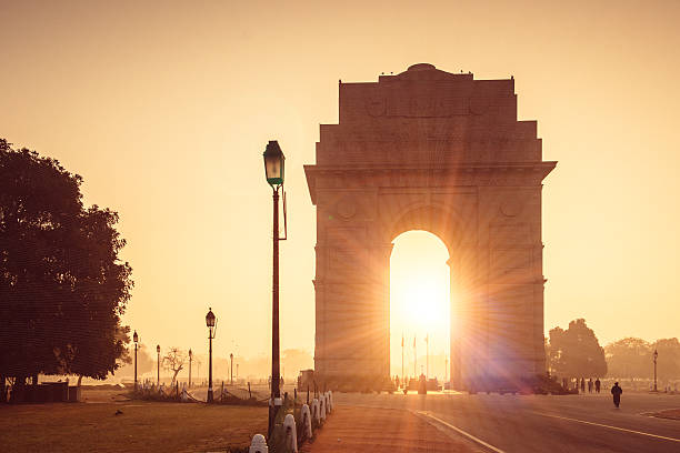 Image result for sunrise at india gate