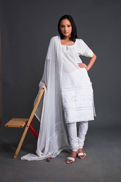 Indian Embroidered Women's Apparel stock photo
