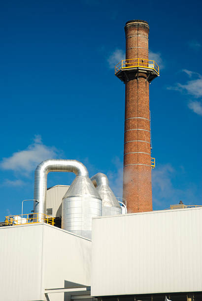 Industrial Smokestack stock photo