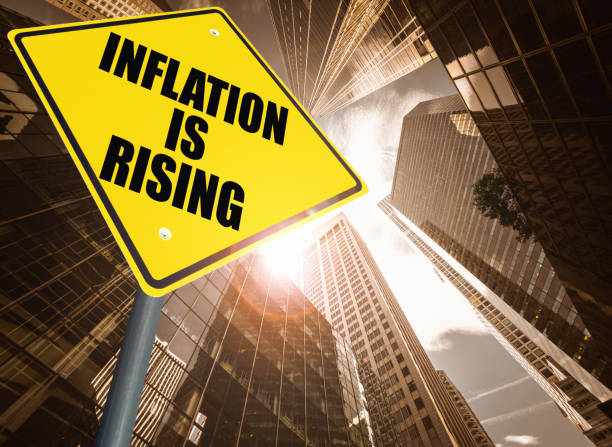 inflation ahead stock photo