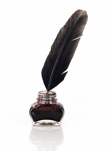 [Image: inkwell-with-quill-pen-isolated-on-compl...kw9b5wj9s=]