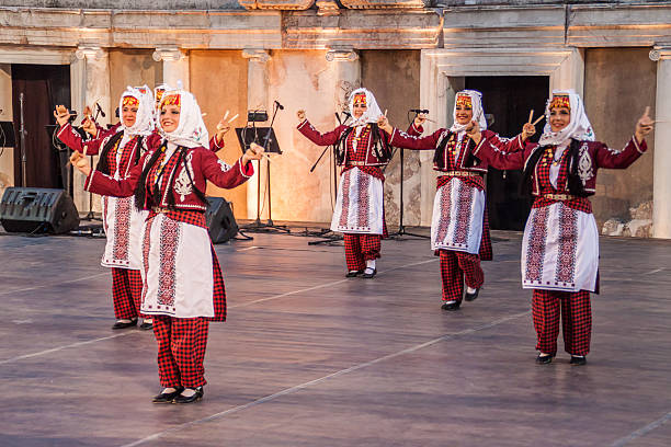 International folklore festival in Plovdiv, Bulgaria stock photo