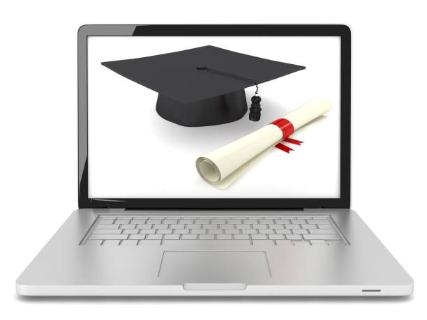 Internet Learning  online degree stock pictures, royalty-free photos & images