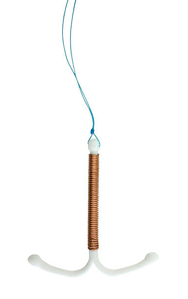 Intrauterine device with copper stock photo