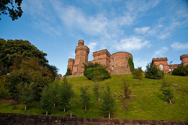 Inverness castle stock photo