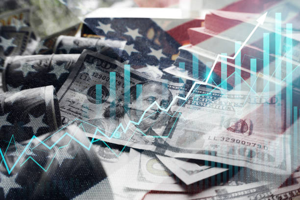 Investments Soaring In A Bull Market In The United States Concept High Quality stock photo