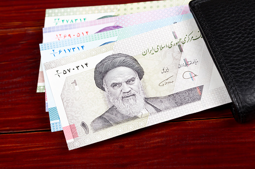 Iranian money - Toman  in the black wallet