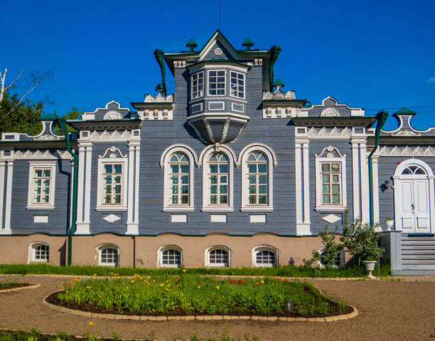 Irkutsk Regional Historical and Memorial Museum of Decembrists, Irkutsk, Siberia, Russia stock photo