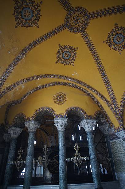 Islamic dome of Hagia Sofya stock photo