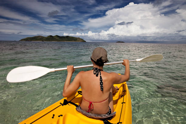 Island Kayaking stock photo