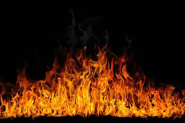 Isolated Flames stock photo