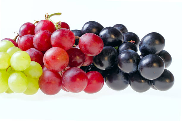 Isolated grapes stock photo