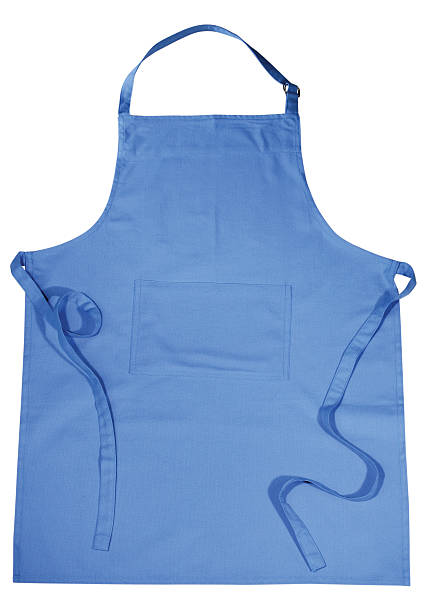 Isolated image of a blue apron on white Apron apron stock pictures, royalty-free photos & images