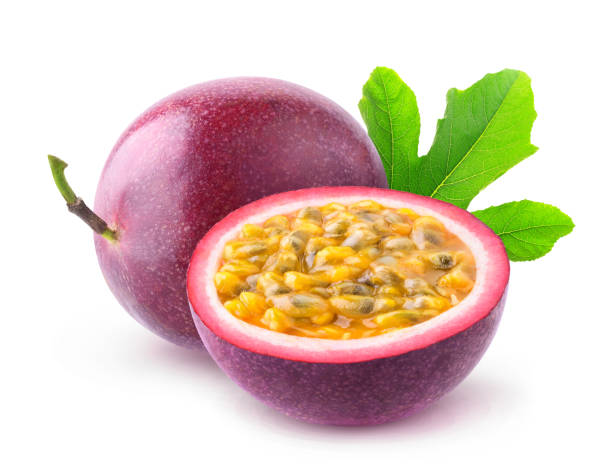 Isolated passion fruits stock photo