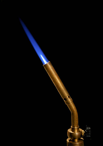 Isolated propane torch stock photo