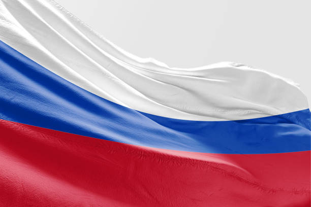 Isolated Russian Flag waving 3d Realistic fabric Isolated Russian Flag waving 3d Realistic fabric 1991 stock pictures, royalty-free photos & images