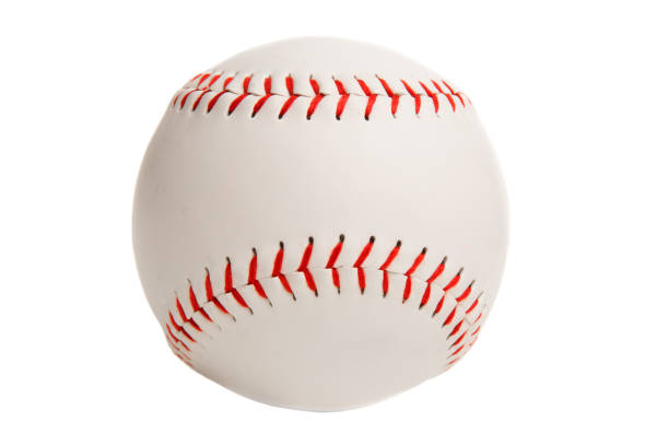 Isolated Softball A softball isolated on a white background. baseball ball stock pictures, royalty-free photos & images