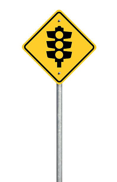 Isolated Traffic Lights Sign stock photo