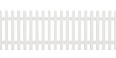 istock Isolated white painted picket fence 1286691376