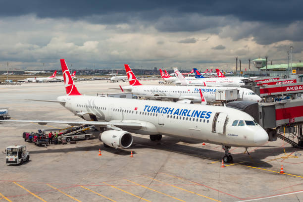 Istanbul Ataturk Airport, Turkey stock photo