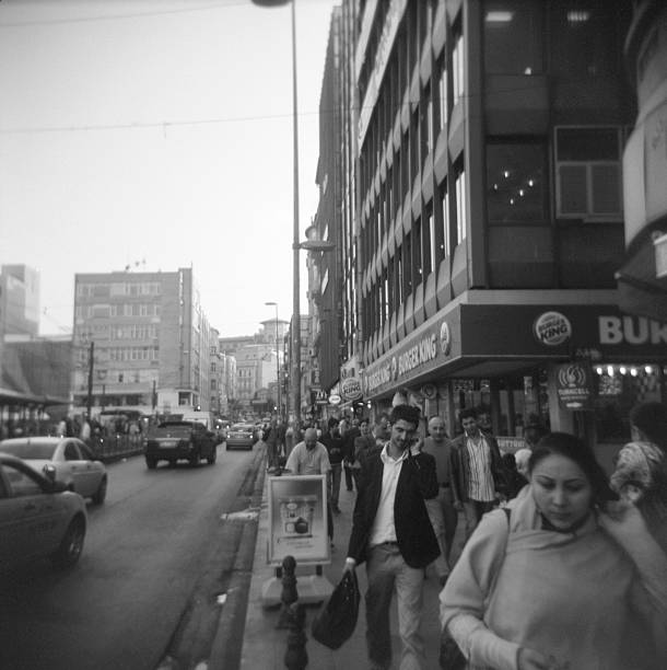 Istanbul Pedestrians stock photo