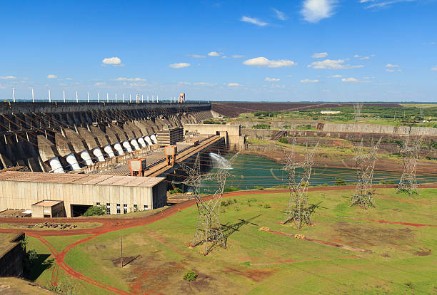 Itaipu Dam, Brazil, Paraguay stock photo