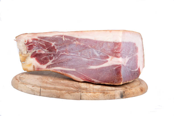 Italian cured ham stock photo