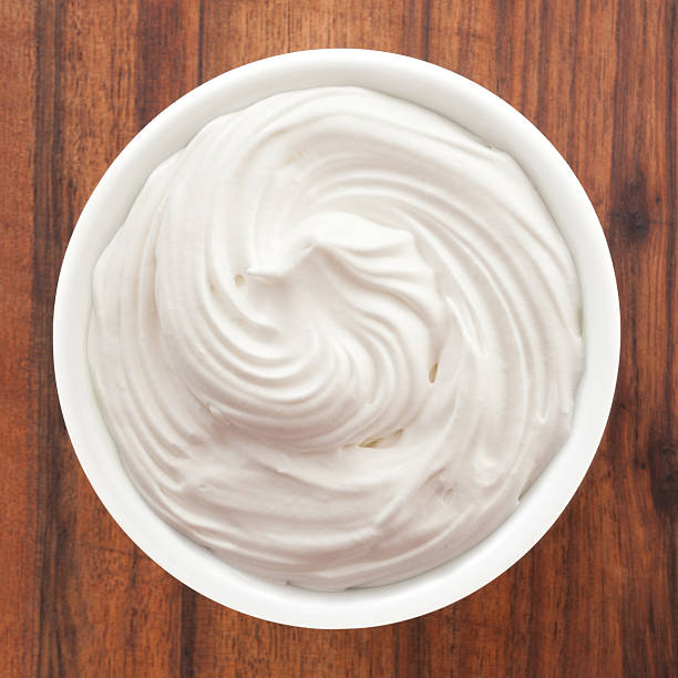 italian meringue - whipped cream bildbanksfoton och bilder