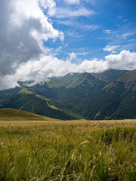 Italian mountains stock photo