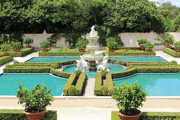 giardino rinascimentale italiano - hamilton foto e immagini stock