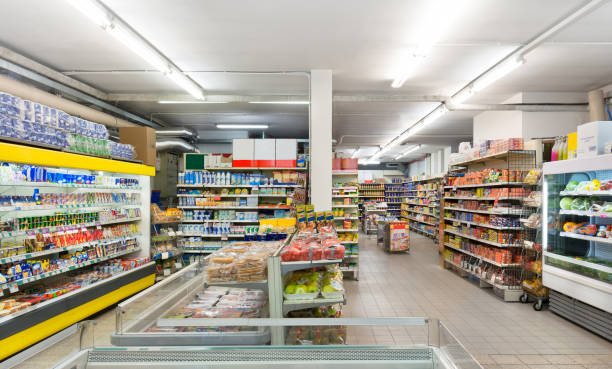 Italian supermarket stock photo