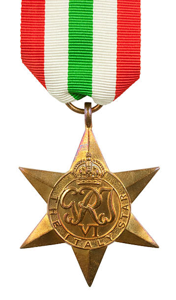Italy Star Medal stock photo