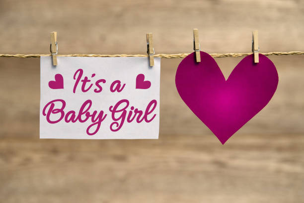 It's a girl It's a girl card or background. it's a girl stock pictures, royalty-free photos & images