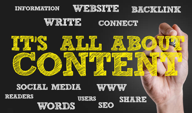 Its All About Content stock photo