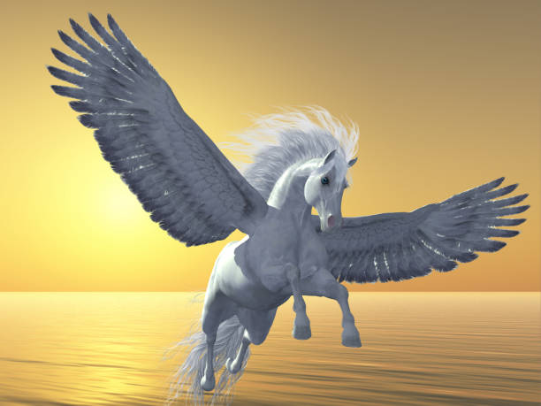 Ivory Pegasus stock photo