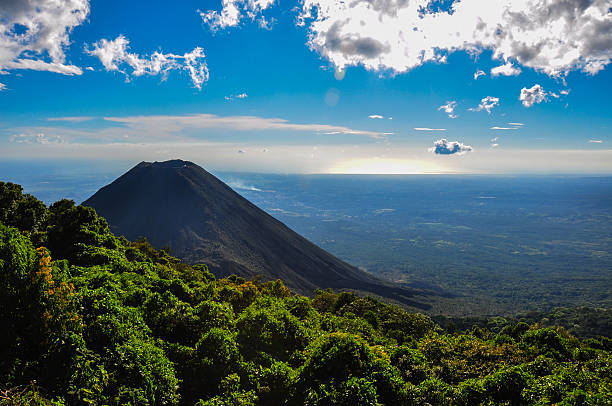 Izalco Volcano from Cerro Verde National Park, El Salvador stock photo