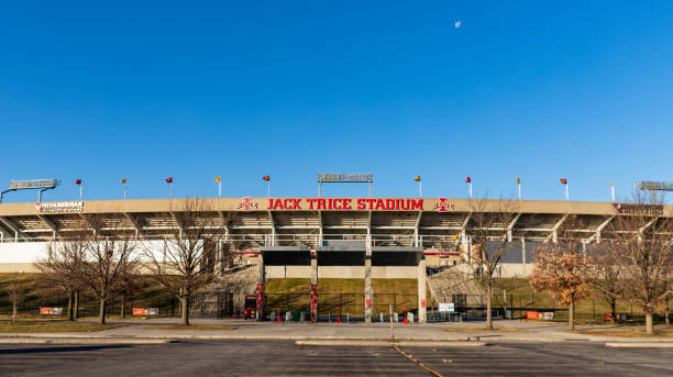 Jack Trice Stadium on the campus of Iowa State University Ames, IA, USA - December 4, 2020: Jack Trice Stadium on the campus of Iowa State University iowa state university stock pictures, royalty-free photos & images