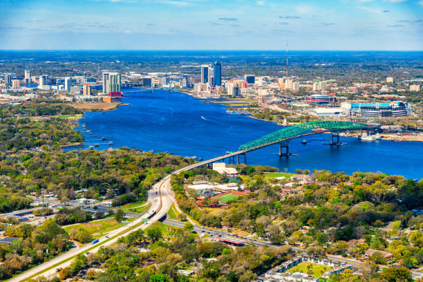 Jacksonville Florida Aerial stock photo