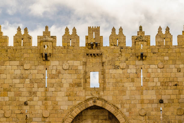 Jaffa Gate, Jerusalem, Israel stock photo