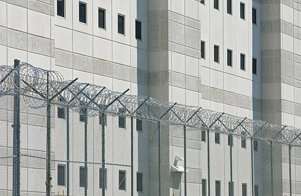 Jail Fence stock photo