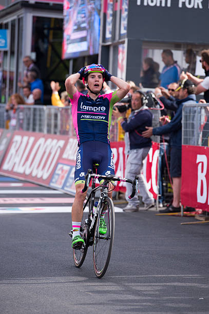 Jan Polanc win stage "giro d'italia stock photo