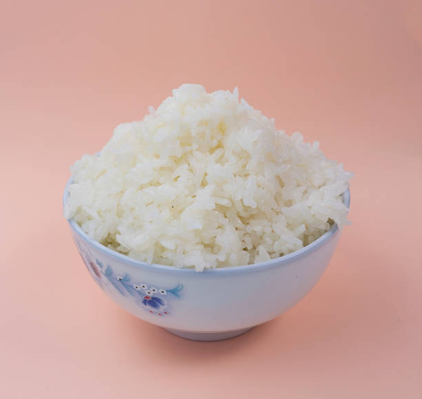 Japanase rice, cooked stock photo